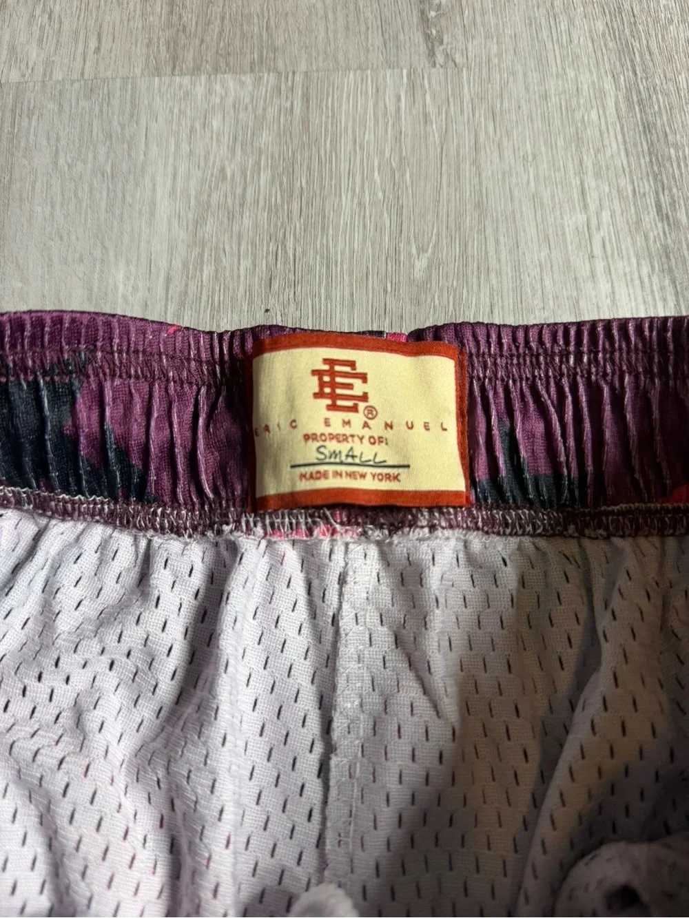 *NEW* Purple EE Eric Emanuel Bolt Shorts Sizes Small and Medium 100% Authentic